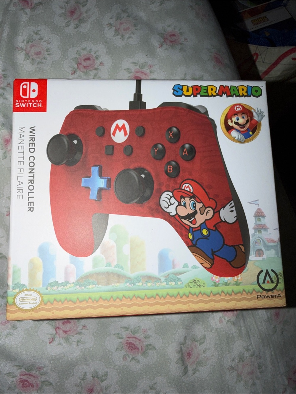 PowerA Super Mario Red Wired Controller for Nintendo Switch